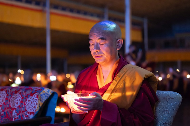 རྒྱལ་ཡོངས་བཀའ་བརྒྱུད་སྨོན་ཆེན་མོ་ཐེངས་སོ་དགུ་པའི་ཉིན་མཐའ་མའི་མཛད་རིམ་མར་མེ་སྨོན་ལམ་སྐོར།